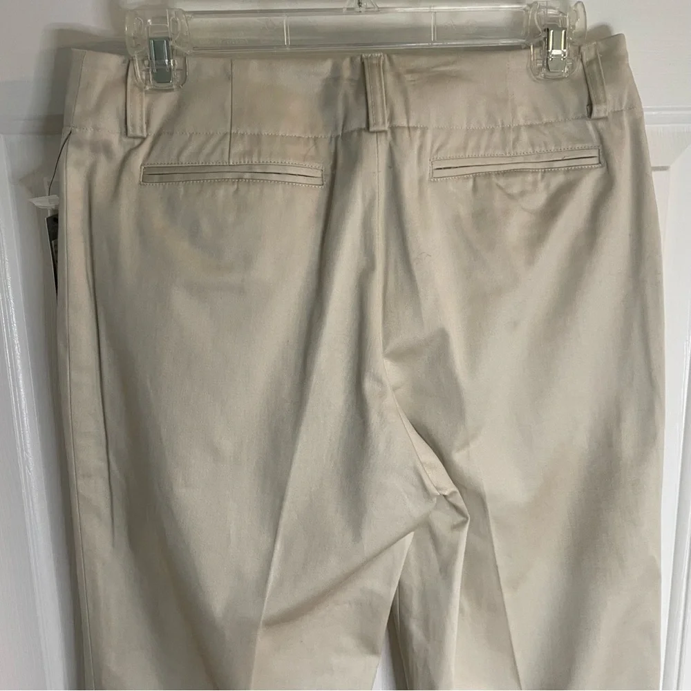 Atelier Chinos neutral tan structured capsule minimalist dressy ladies size 2